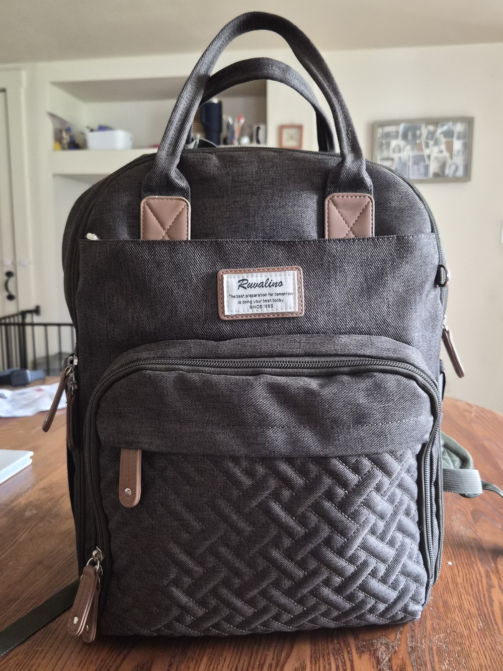 GREEN Ruvalino Diaper Bag LIKE NEW